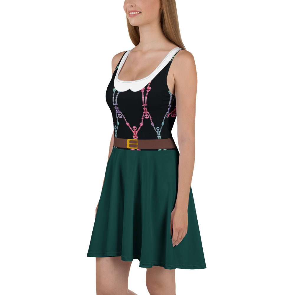 2026 Halloween Party Cast Member Inspired Sleeveless Skater Dress | Women's Theme Park Outfit cast membercast member costumeWrong Lever Clothing