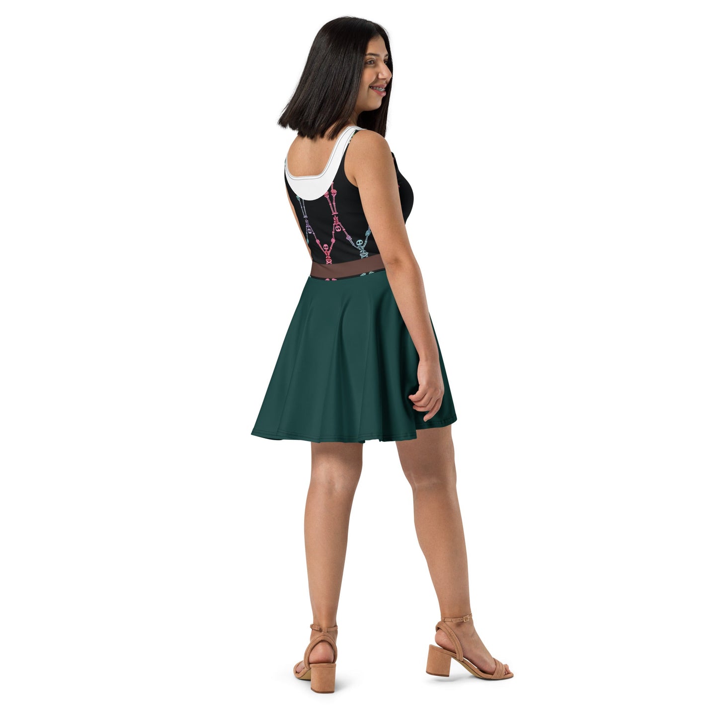 2026 Halloween Party Cast Member Inspired Sleeveless Skater Dress | Women's Theme Park Outfit cast membercast member costumeWrong Lever Clothing