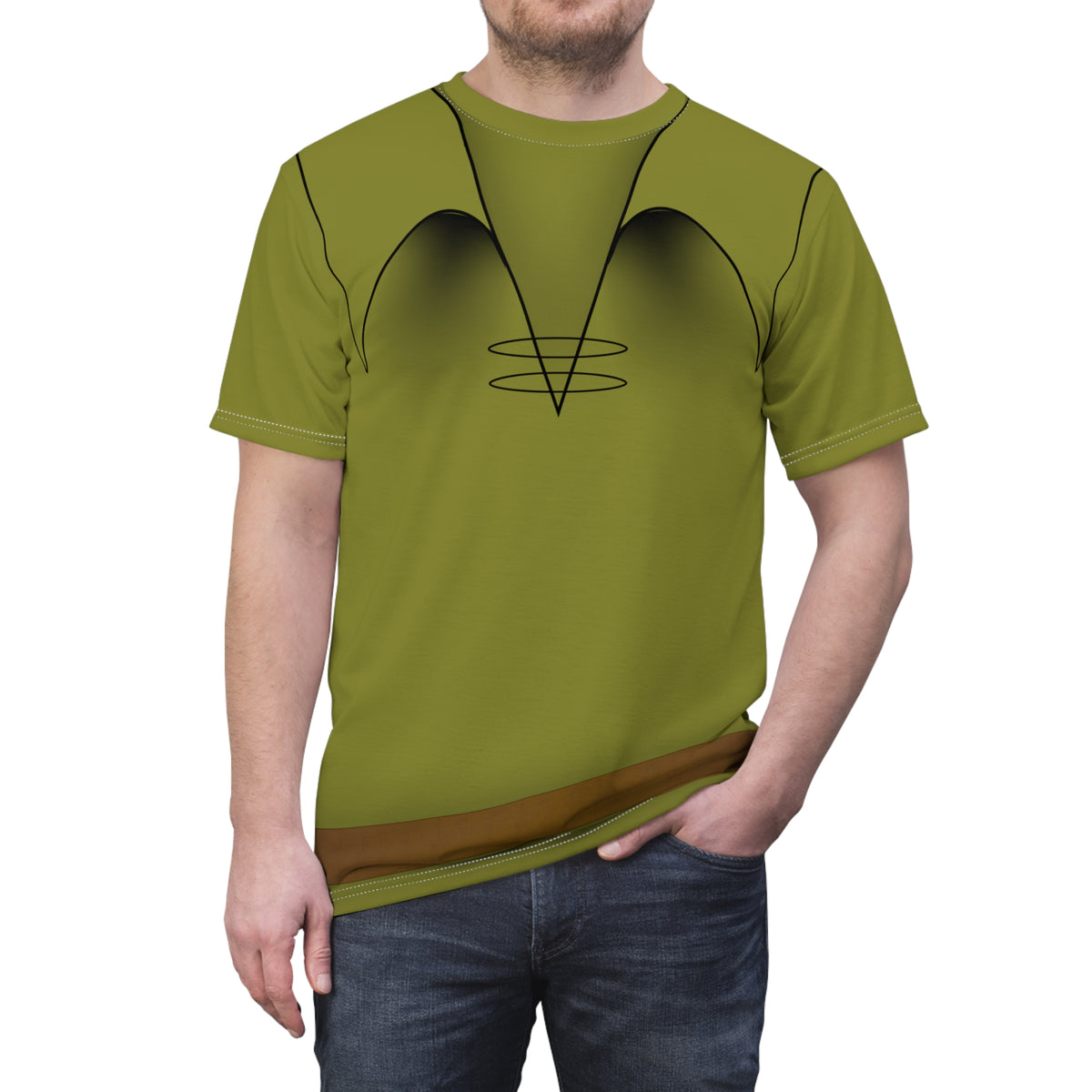 Robin Hood Inspired Shirt | Green Running Costume | Fairytale Race Shirt | Woodland Character Outfit | Theme Park Running Top