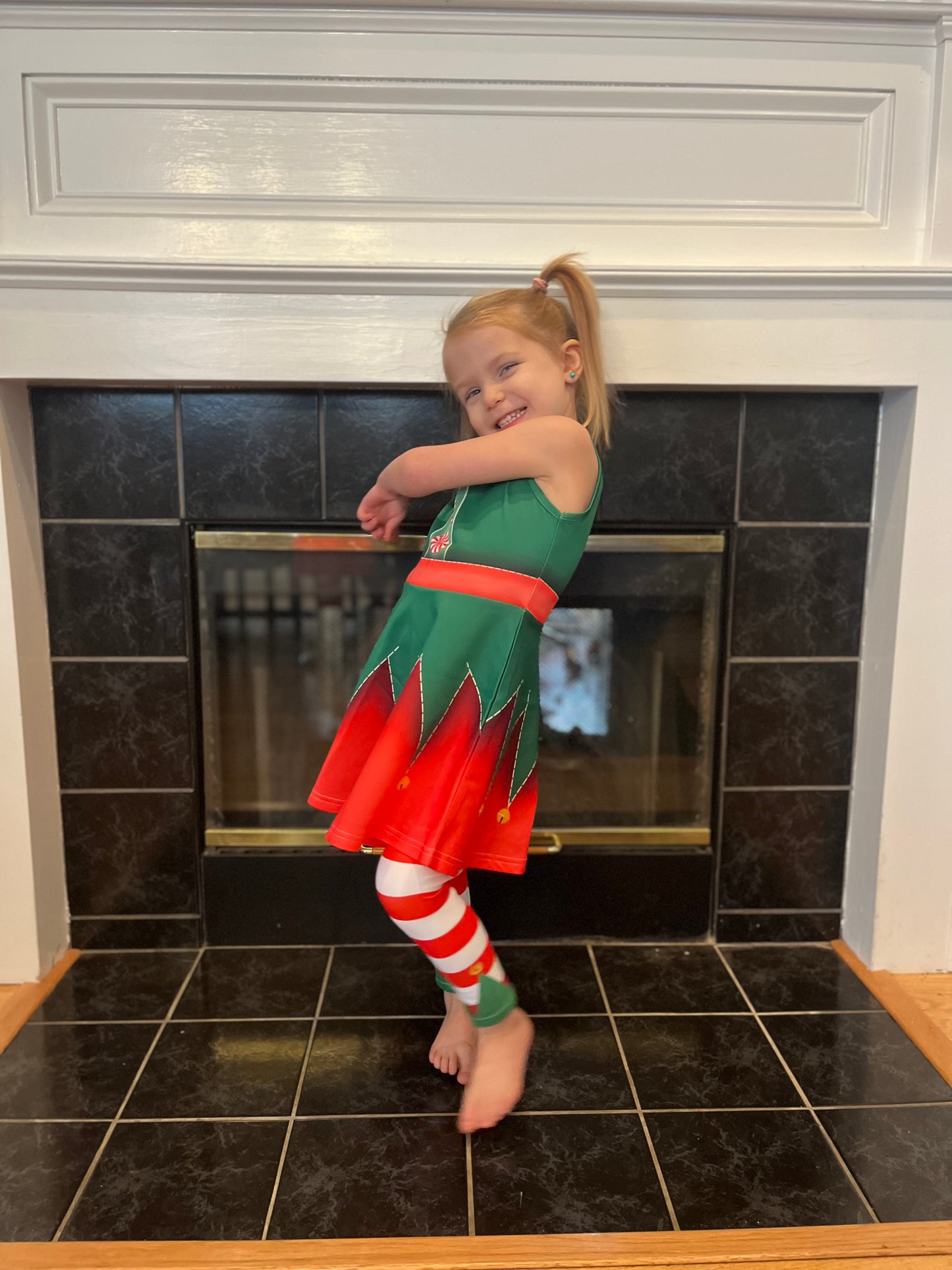 Christmas Elf Youth Leggings