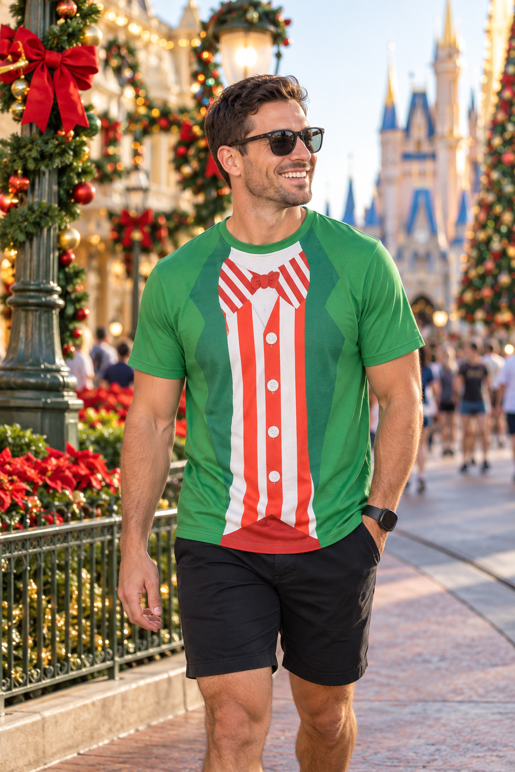 Men’s Festive Holiday Character-Inspired Unisex Tee