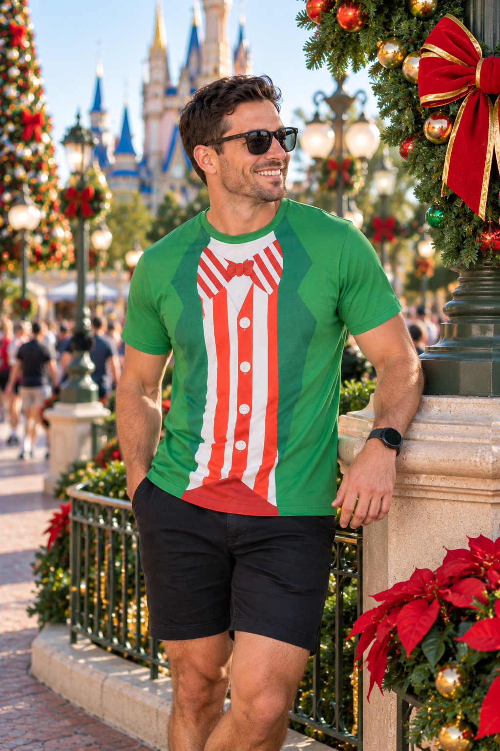 Men’s Festive Holiday Character-Inspired Unisex Tee