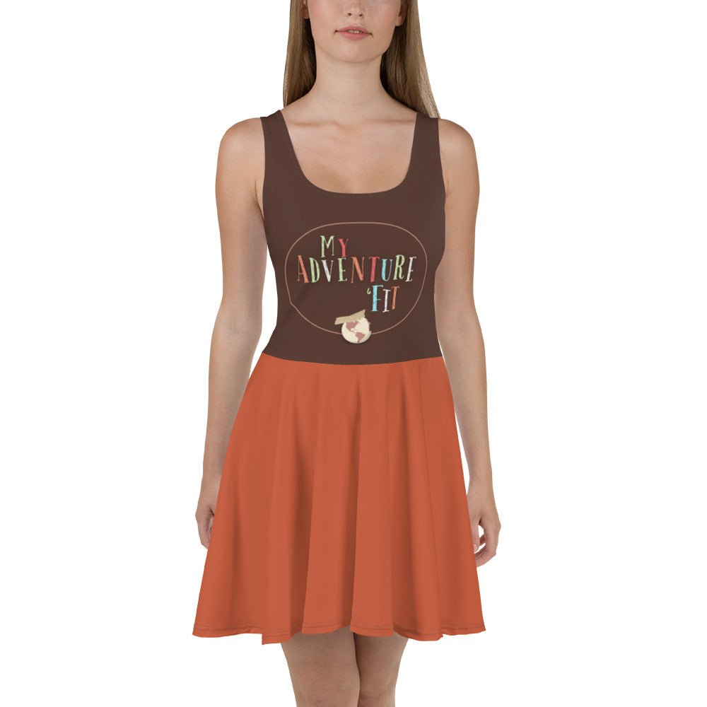 Adventure is out there Skater Dress 90s adultadventure bookWrong Lever Clothing