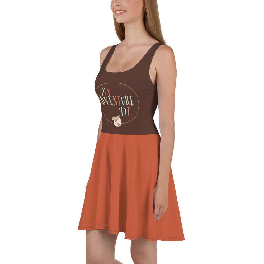 Adventure is out there Skater Dress 90s adultadventure bookWrong Lever Clothing