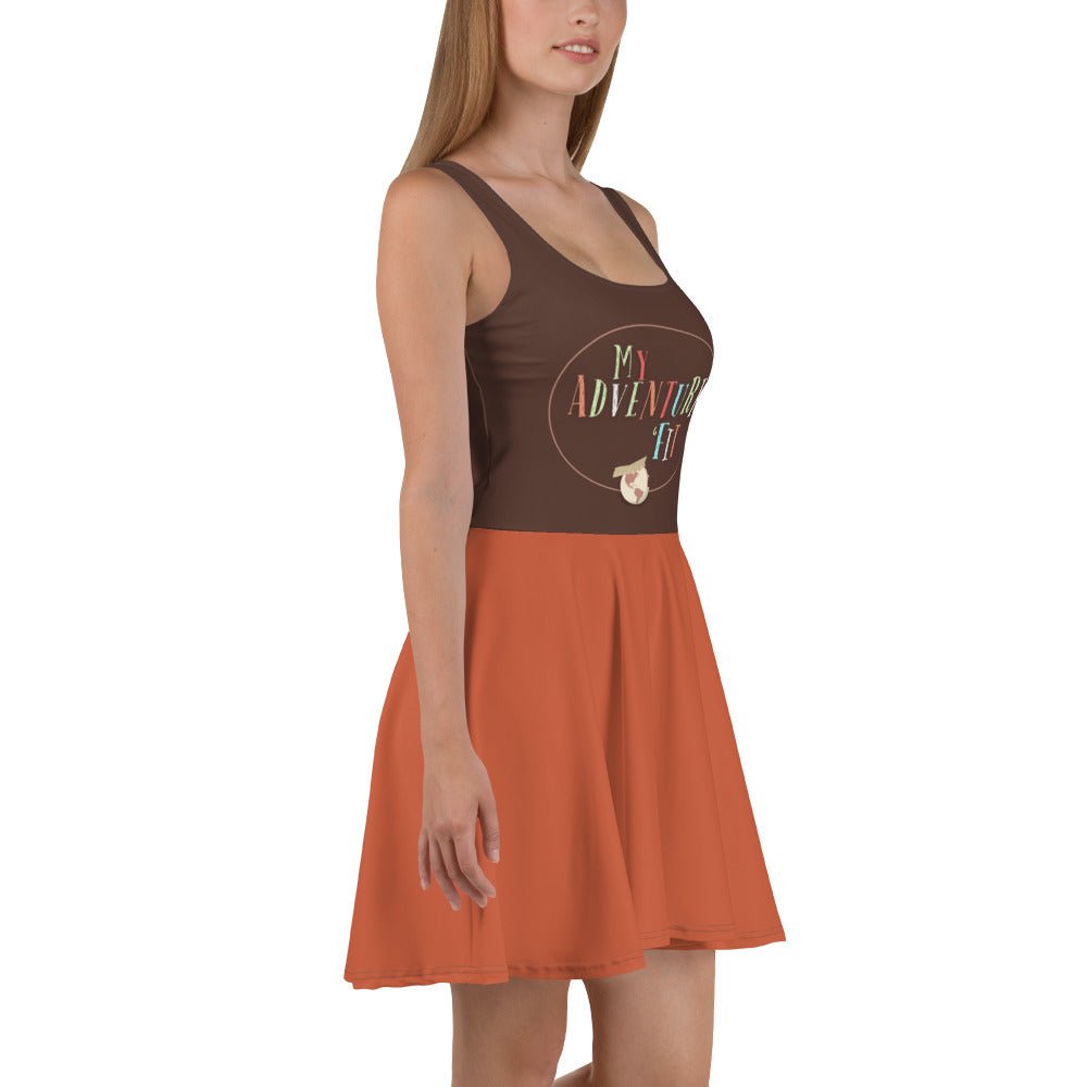 Adventure is out there Skater Dress 90s adultadventure bookWrong Lever Clothing