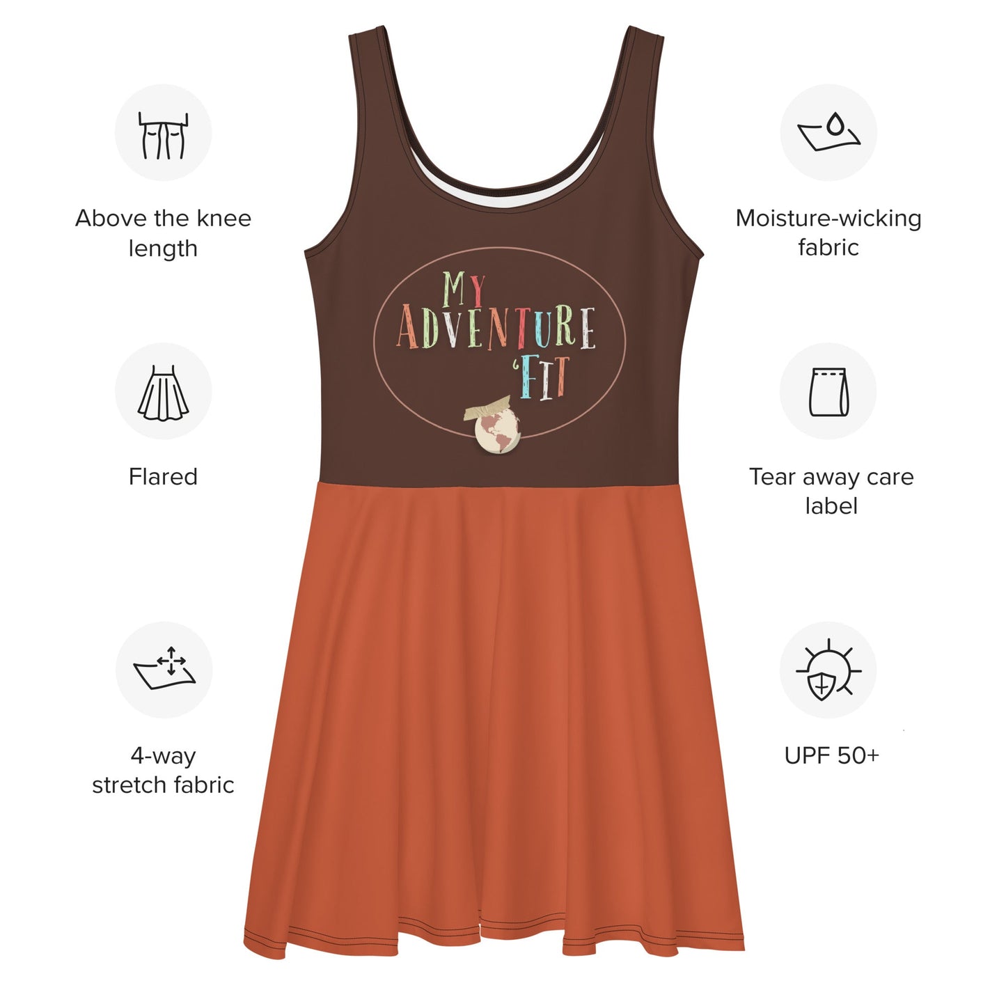 Adventure is out there Skater Dress 90s adultadventure bookWrong Lever Clothing