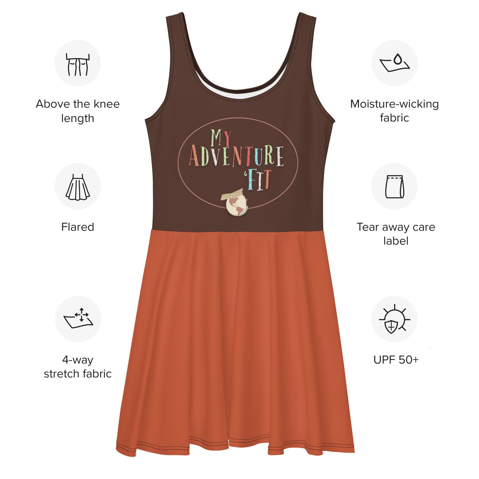 Adventure is out there Skater Dress 90s adultadventure bookWrong Lever Clothing