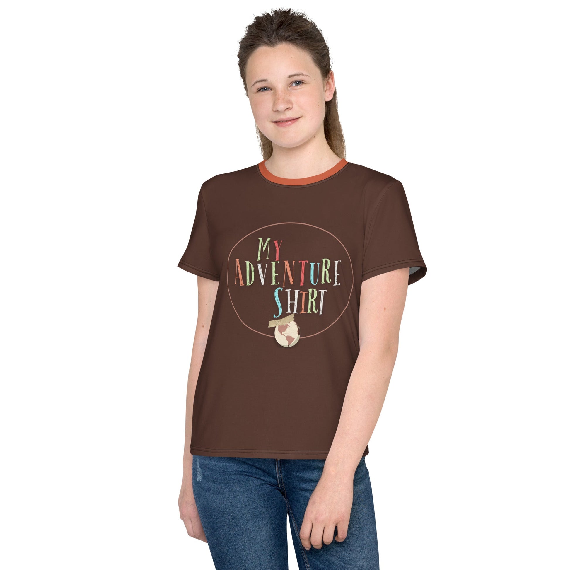 Adventure is out there Youth crew neck t-shirt adventure bookcasual cosplayWrong Lever Clothing