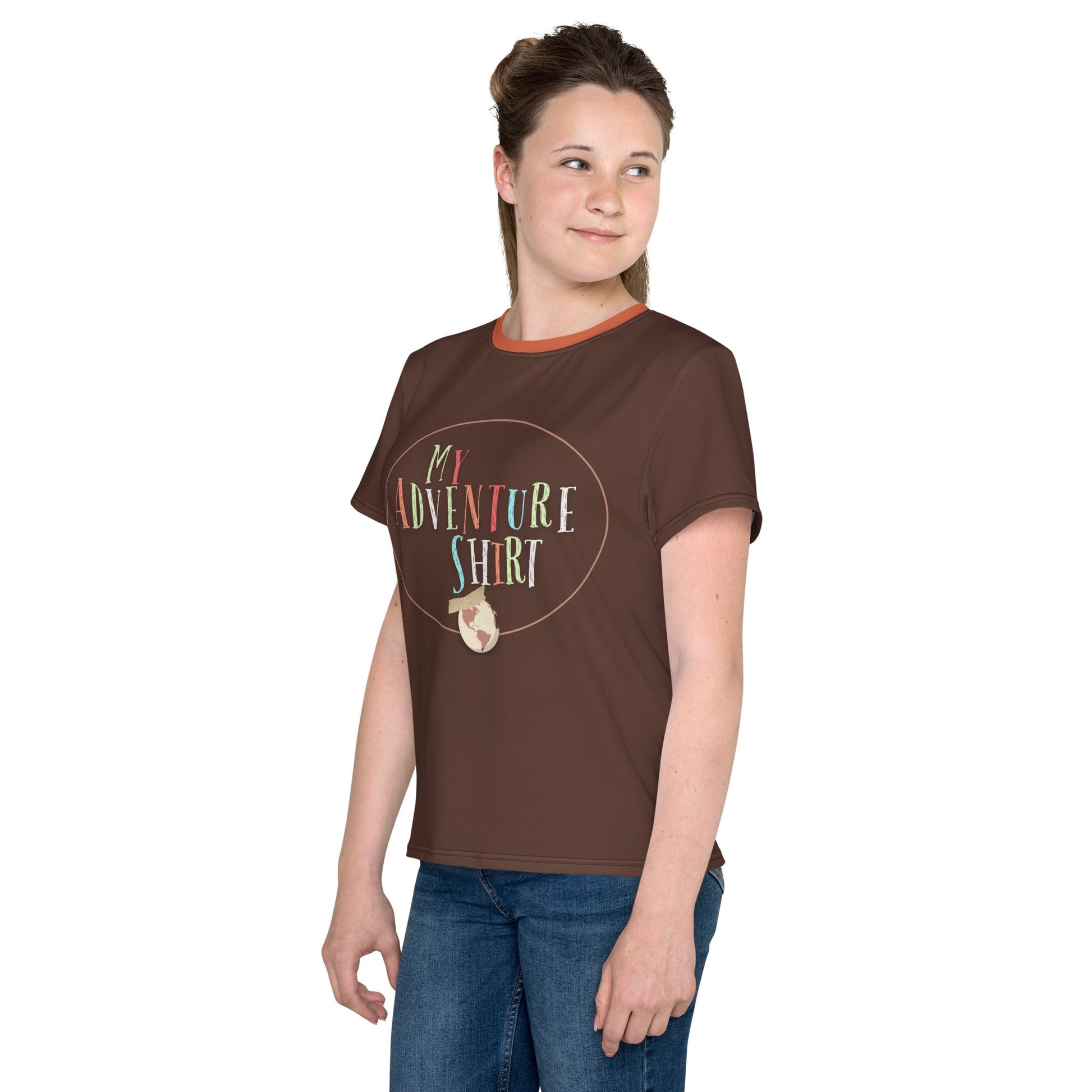 Adventure is out there Youth crew neck t-shirt adventure bookcasual cosplayWrong Lever Clothing
