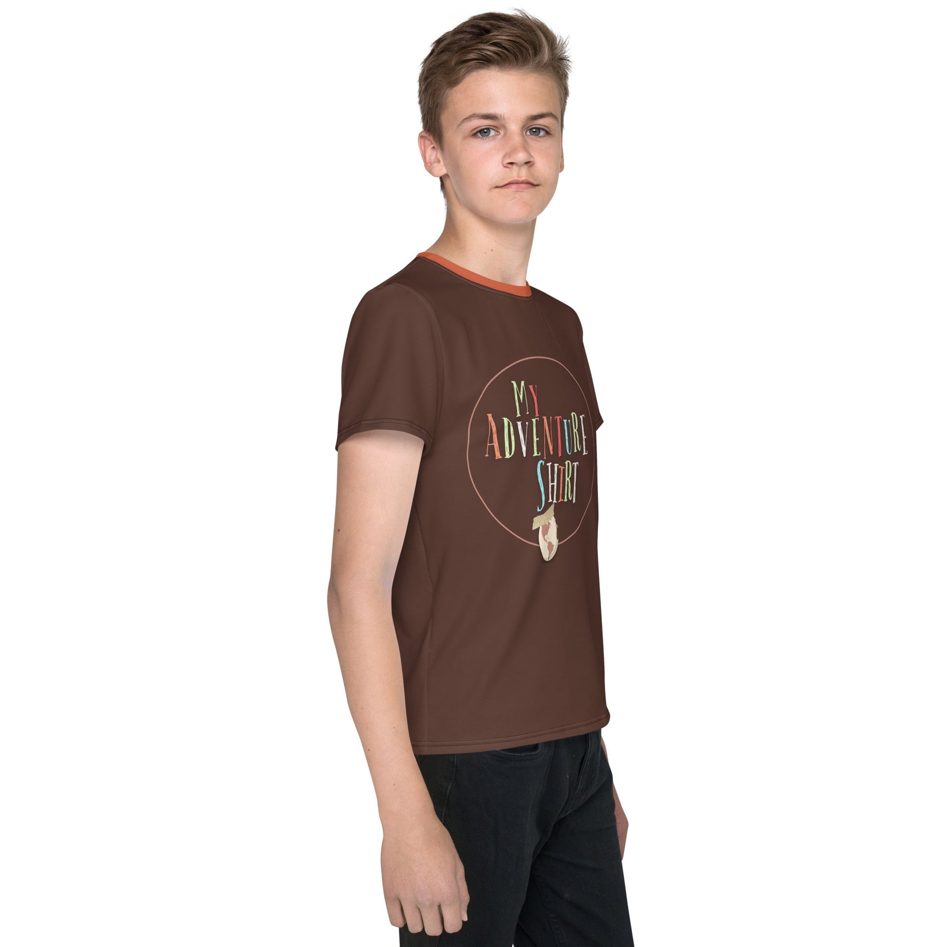Adventure is out there Youth crew neck t-shirt adventure bookcasual cosplayWrong Lever Clothing