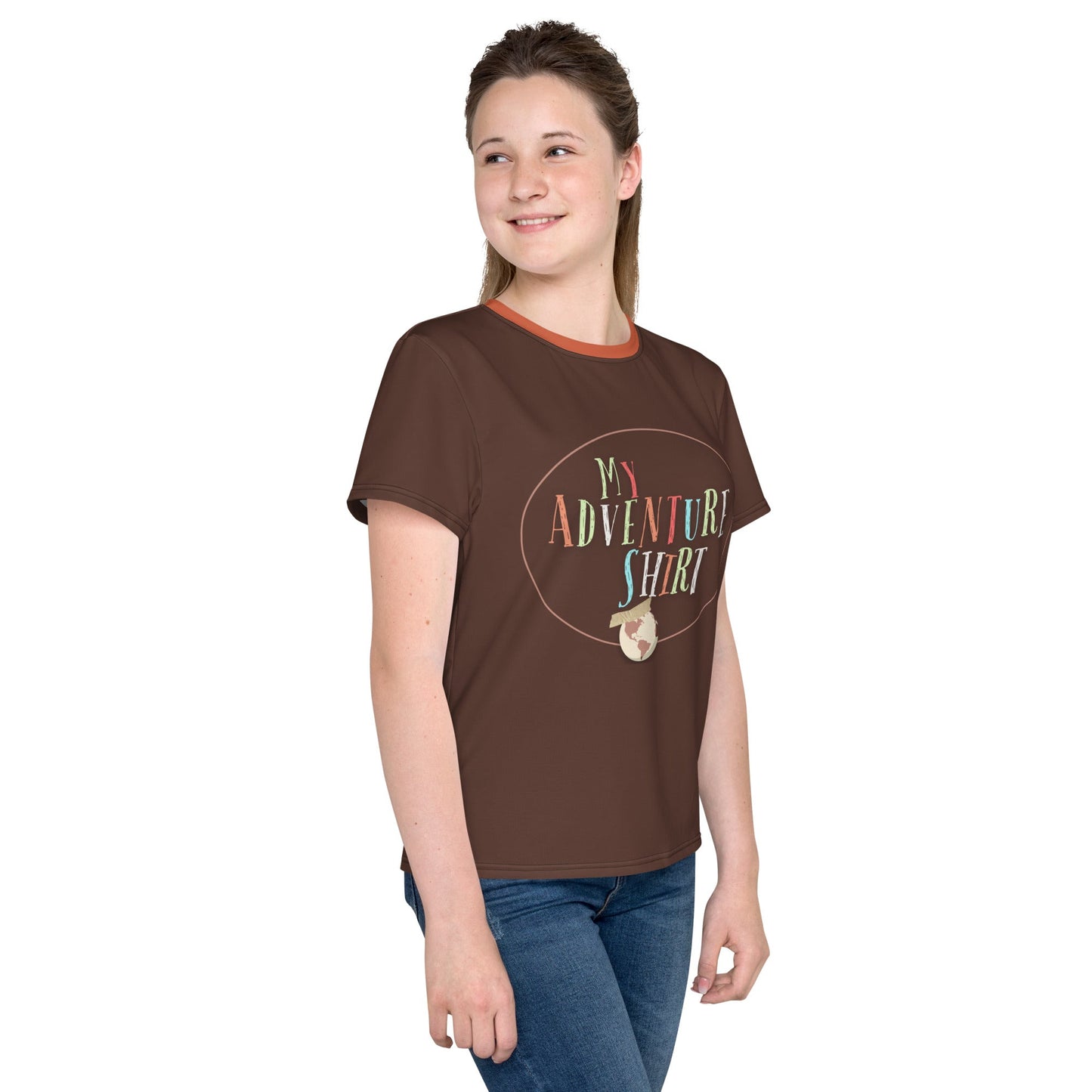 Adventure is out there Youth crew neck t-shirt adventure bookcasual cosplayWrong Lever Clothing