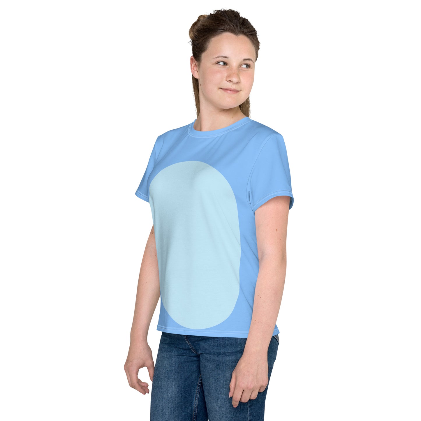 Blue Dog Youth crew neck t-shirt- Costume, Cosplay, Bounding Australian cartoon merchandiseBlue Heeler family teesblue tshirt#tag4##tag5##tag6#