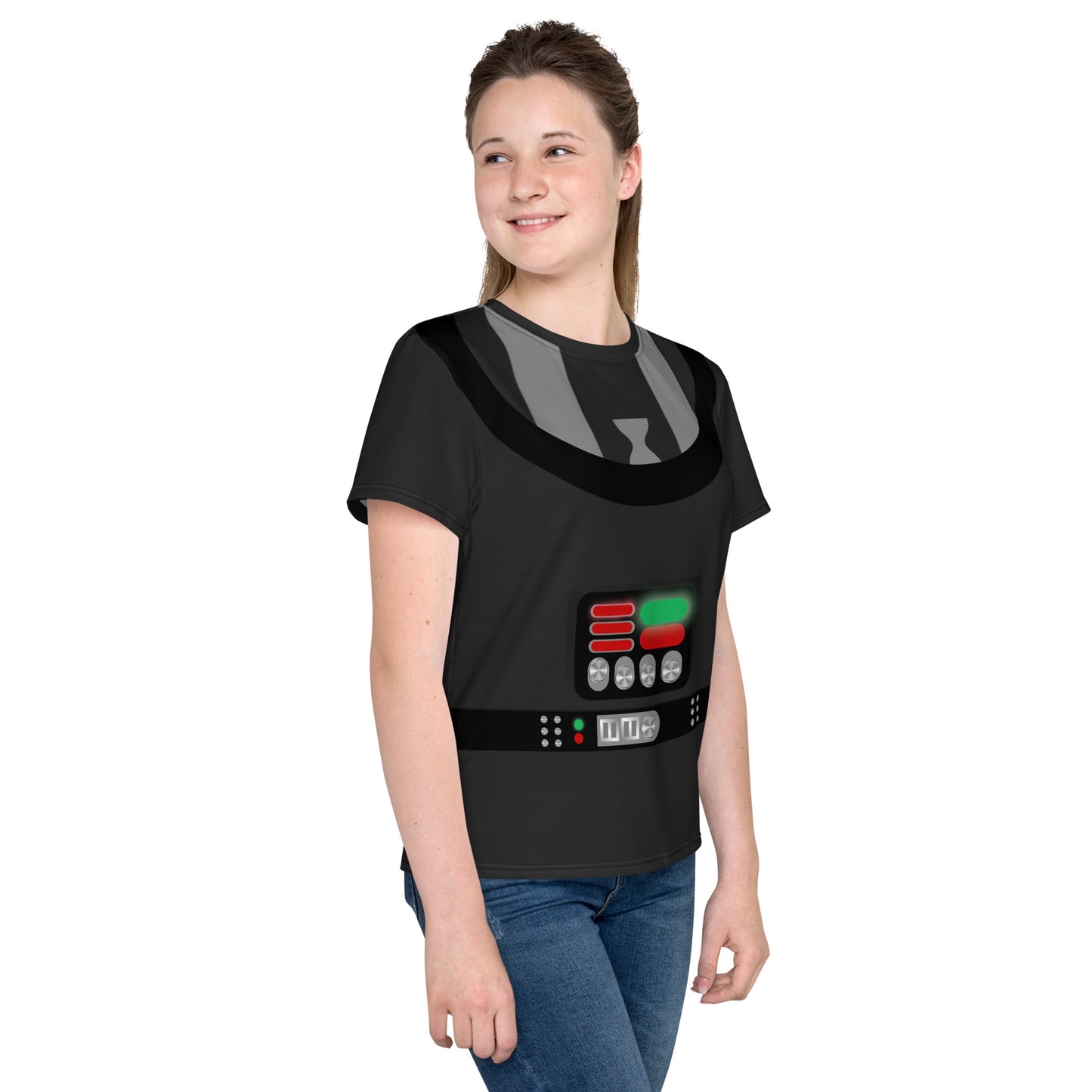 Dark Side Youth crew neck t-shirt active wearcostumedarth vader#tag4##tag5##tag6#