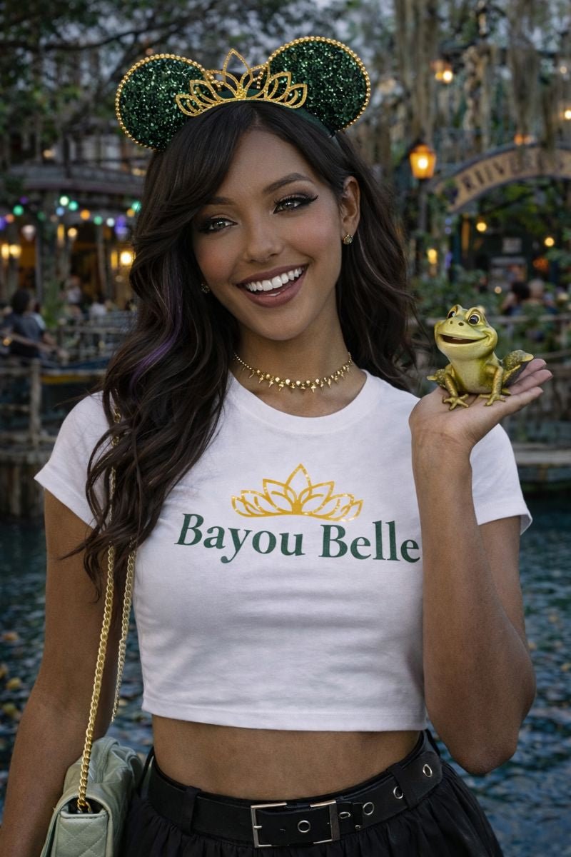 Bayou Belle Princess Tiana Inspired Baby Tee adult tianadisney halloweenT-ShirtWrong Lever Clothing