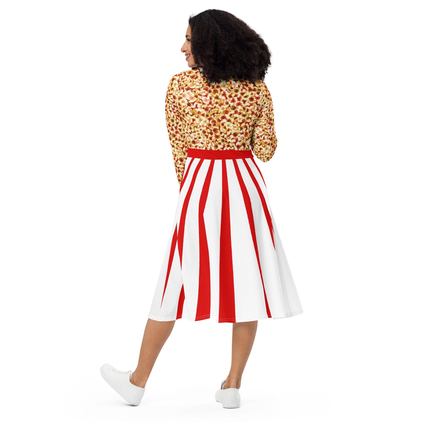 Big Top Snacks long sleeve midi dress carnival dresscarnival styleWrong Lever Clothing