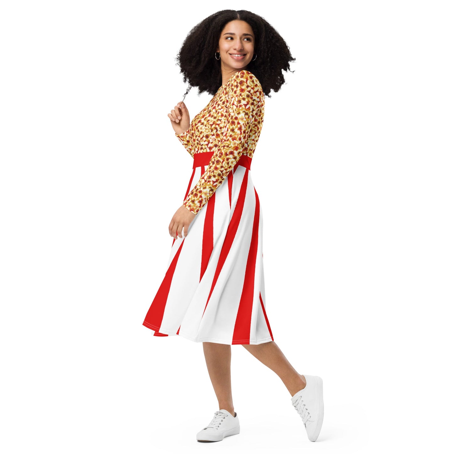 Big Top Snacks long sleeve midi dress carnival dresscarnival styleWrong Lever Clothing