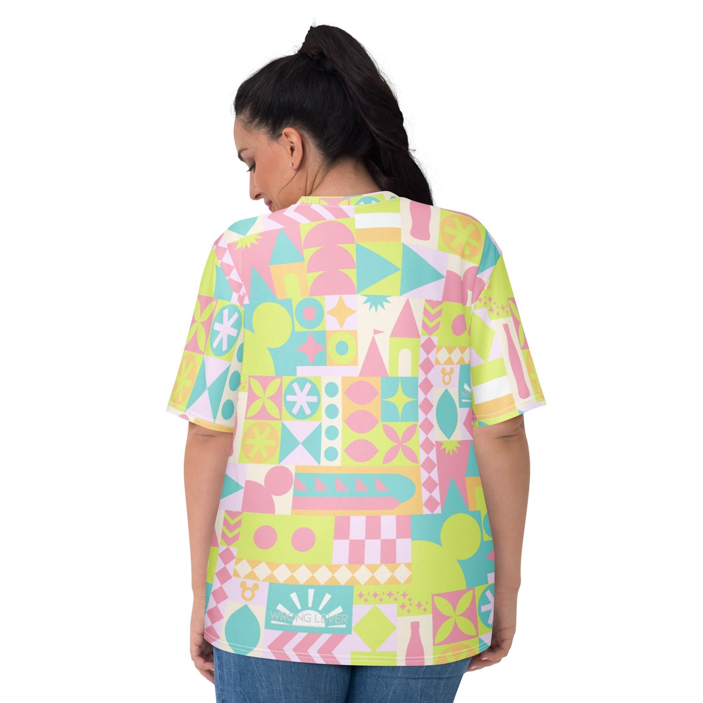 Blair Inspired Small World Pastel Women's T-shirt active wearboundingWrong Lever Clothing