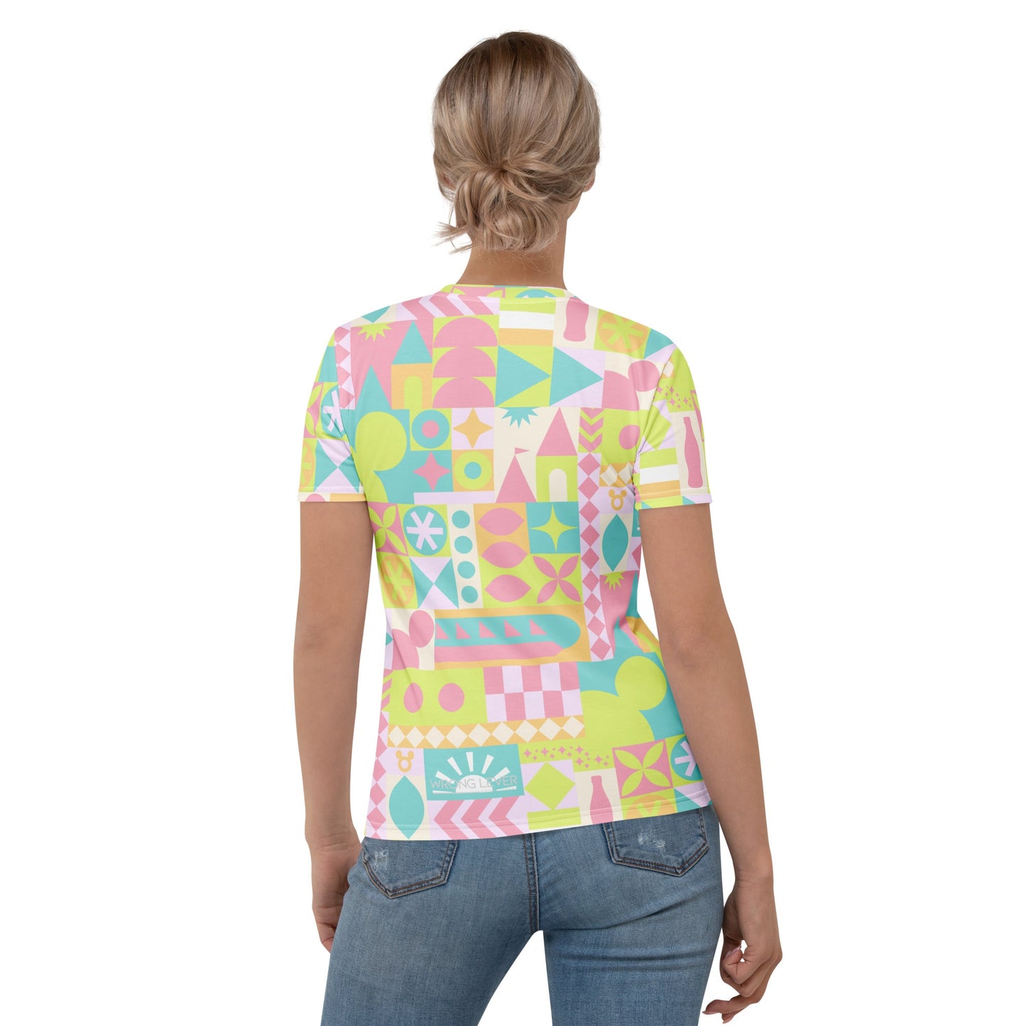 Blair Inspired Small World Pastel Women's T-shirt active wearboundingWrong Lever Clothing