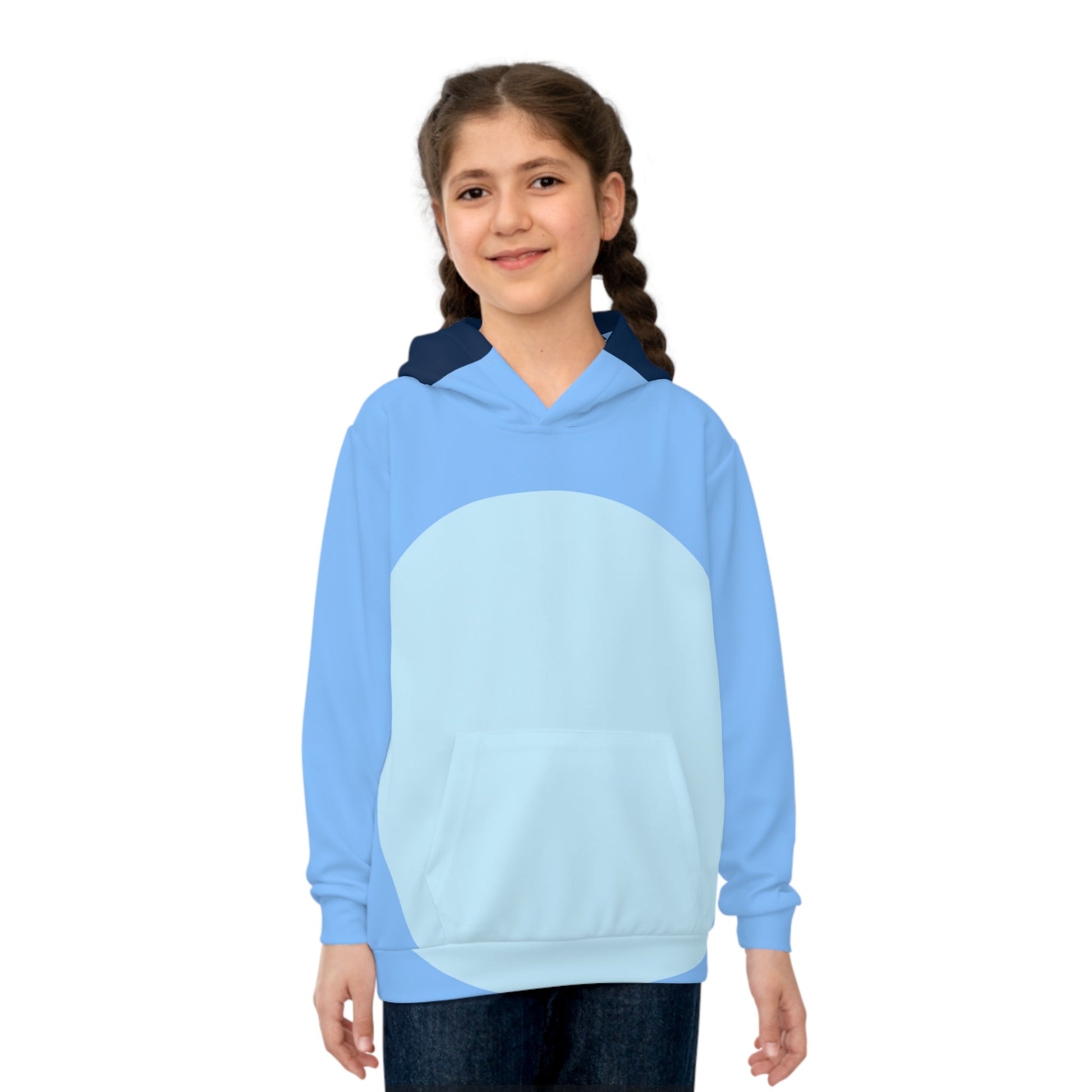 Blue Dog Children's Hoodie All Over PrintAOPAll Over PrintsWrong Lever Clothing