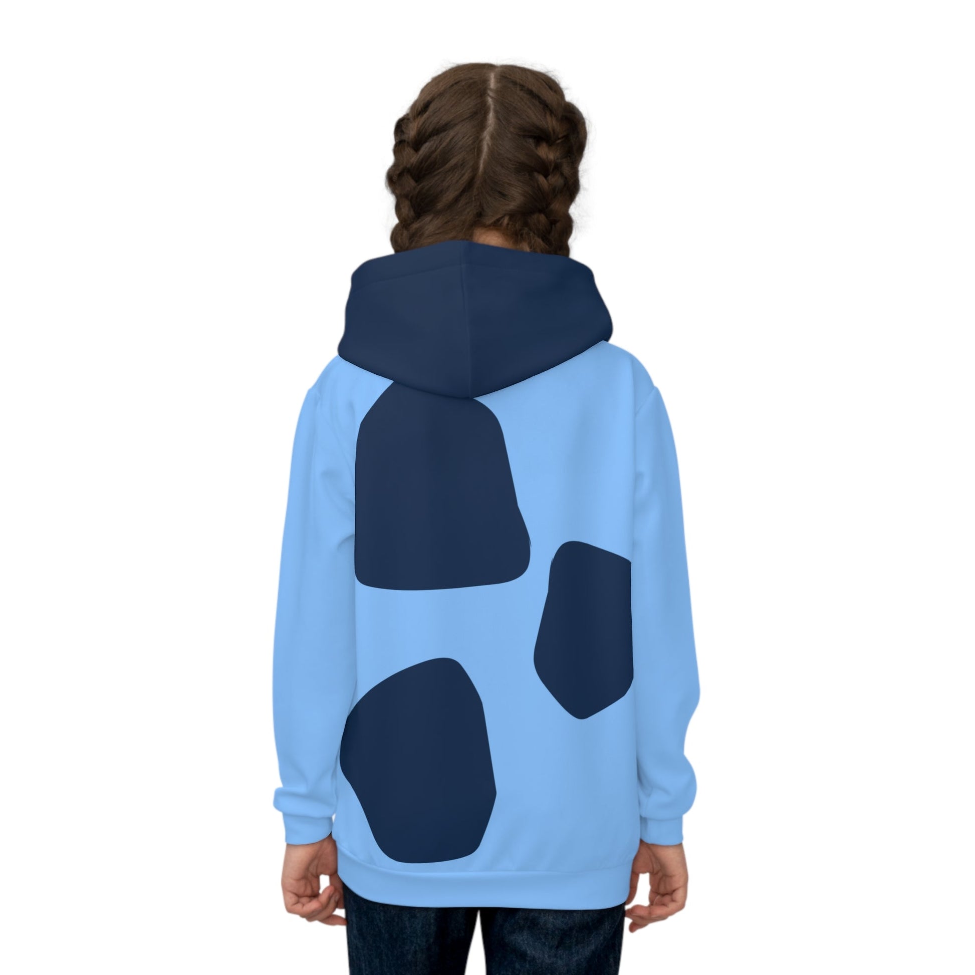 Blue Dog Children's Hoodie All Over PrintAOPAll Over PrintsWrong Lever Clothing