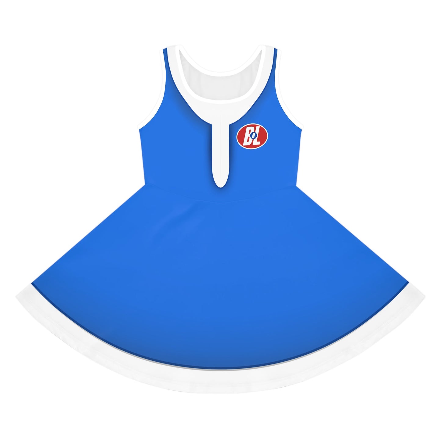 BnL Axiom Blue Girls Dress - Cosplay, Costume, Bounding Summer Everyday Dress bright blue dressdisney adultAll Over PrintsWrong Lever Clothing
