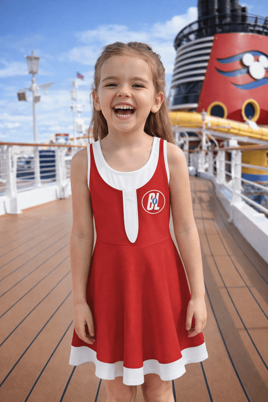 BnL Axiom Red Girls Dress - Cosplay, Costume, Bounding style Birthday Dressdisney dressAll Over PrintsWrong Lever Clothing