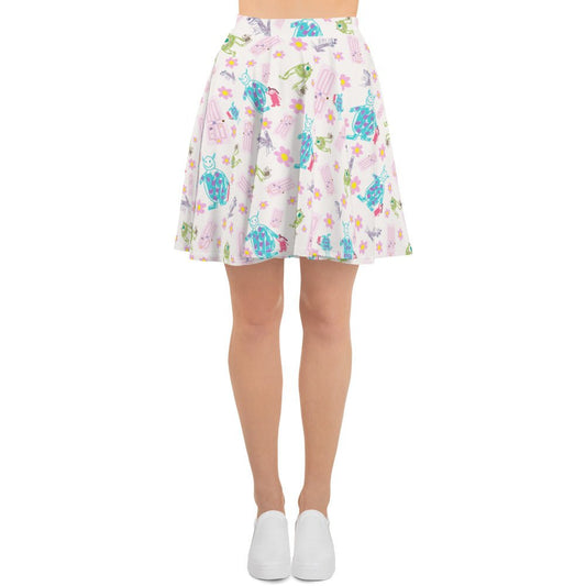 Boo Drawing Skater Skirt boo monsters inccosplayWrong Lever Clothing