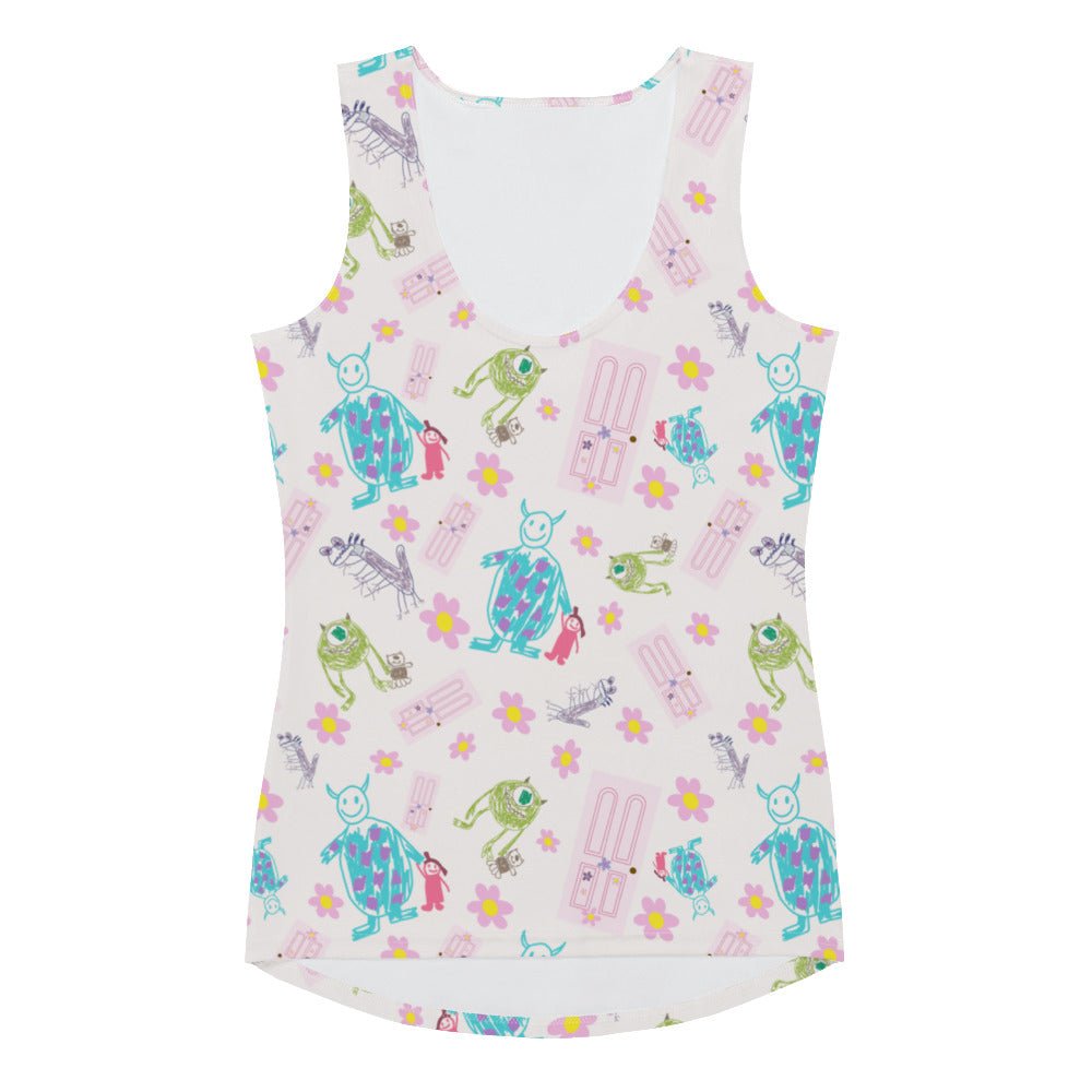 Boo Drawing Tank Top boo monsters inccosplayWrong Lever Clothing