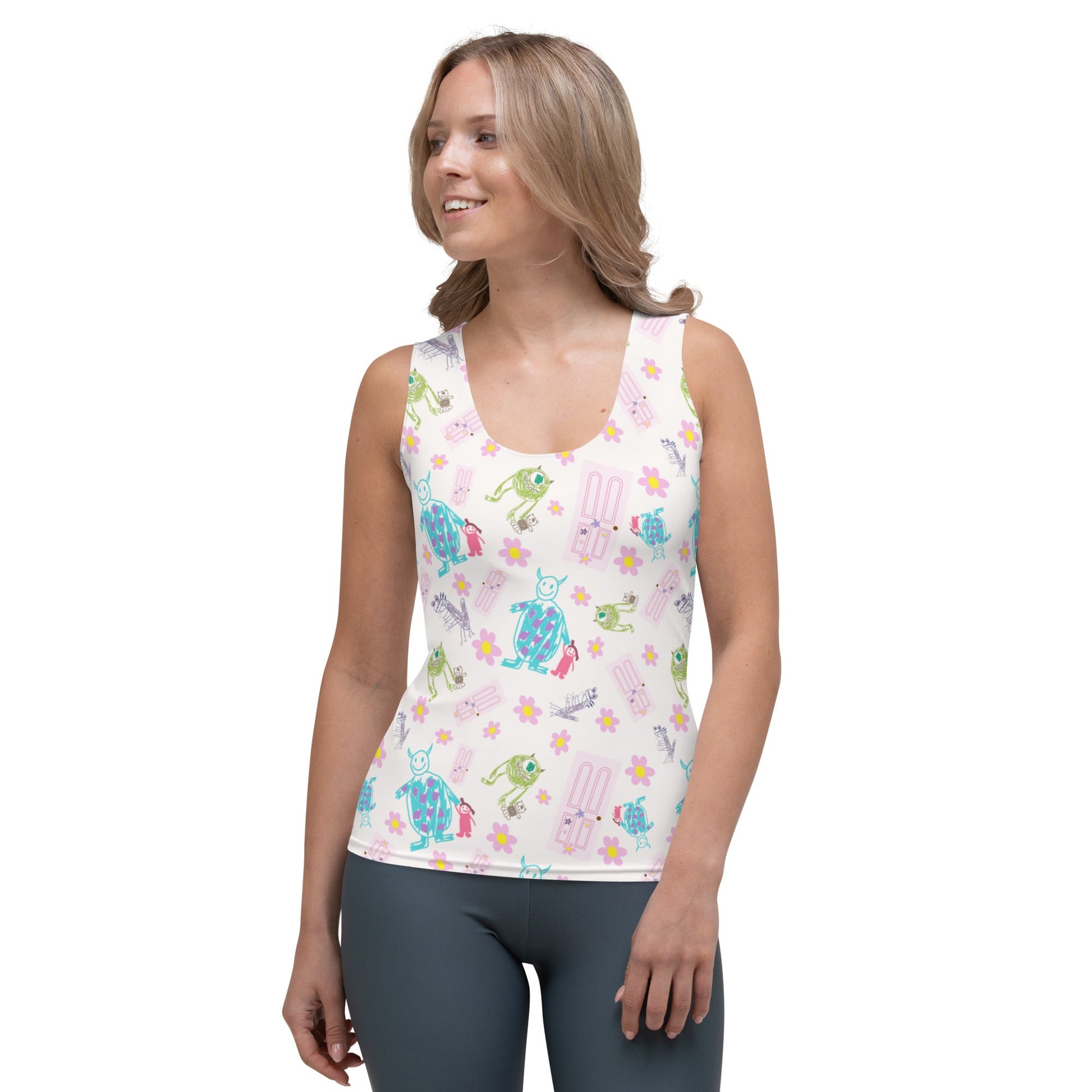 monsters inc boo costume women Boo Drawing Tank Top XS