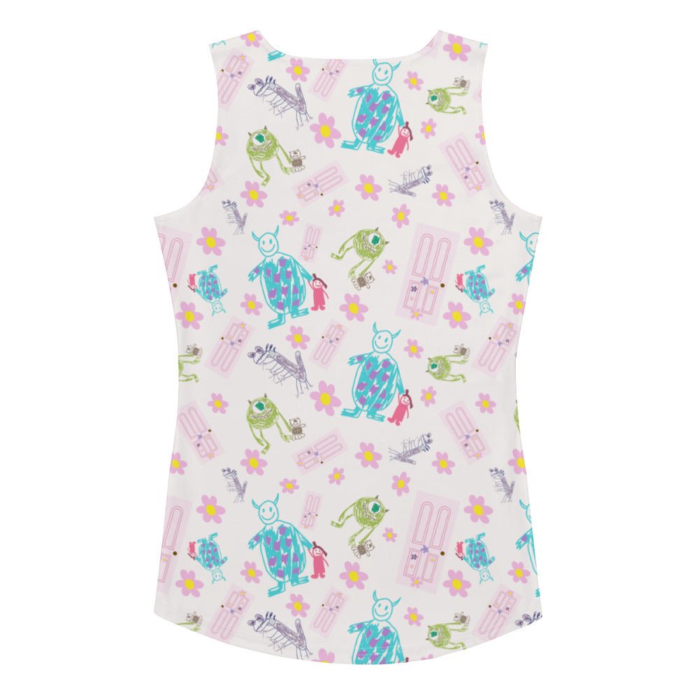 Boo Drawing Tank Top boo monsters inccosplayWrong Lever Clothing