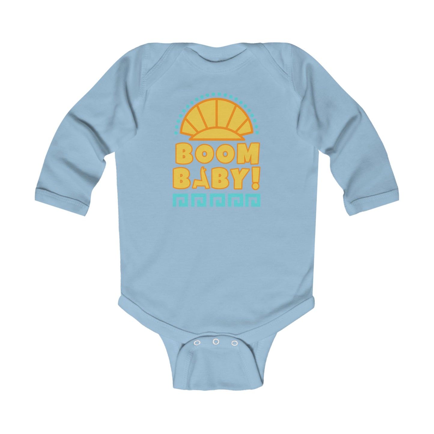 Boom Baby Llama Infant Long Sleeve Bodysuit Baby ClothingBodysuitsKids clothesWrong Lever Clothing