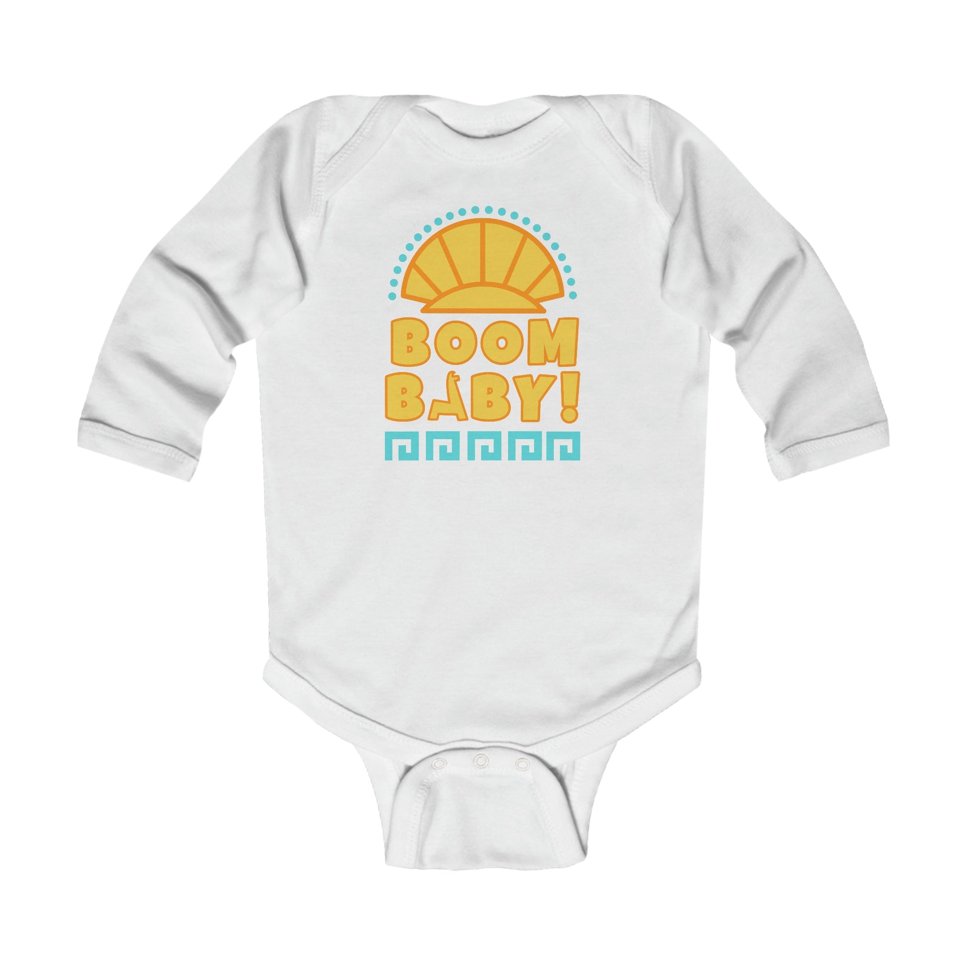 Boom Baby Llama Infant Long Sleeve Bodysuit Baby ClothingBodysuitsKids clothesWrong Lever Clothing