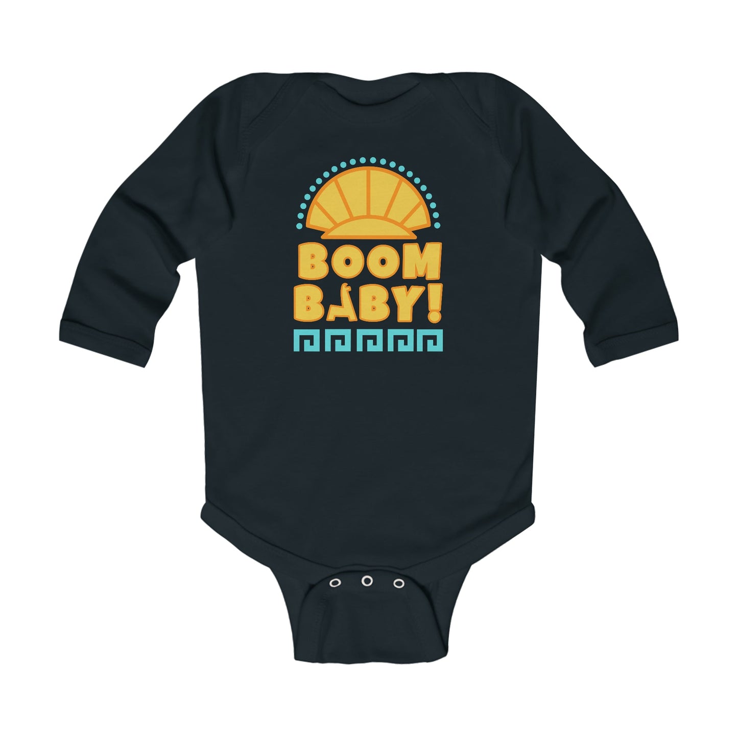 Boom Baby Llama Infant Long Sleeve Bodysuit Baby ClothingBodysuitsKids clothesWrong Lever Clothing