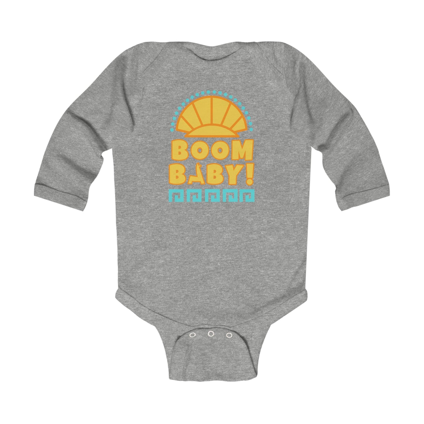 Boom Baby Llama Infant Long Sleeve Bodysuit Baby ClothingBodysuitsKids clothesWrong Lever Clothing