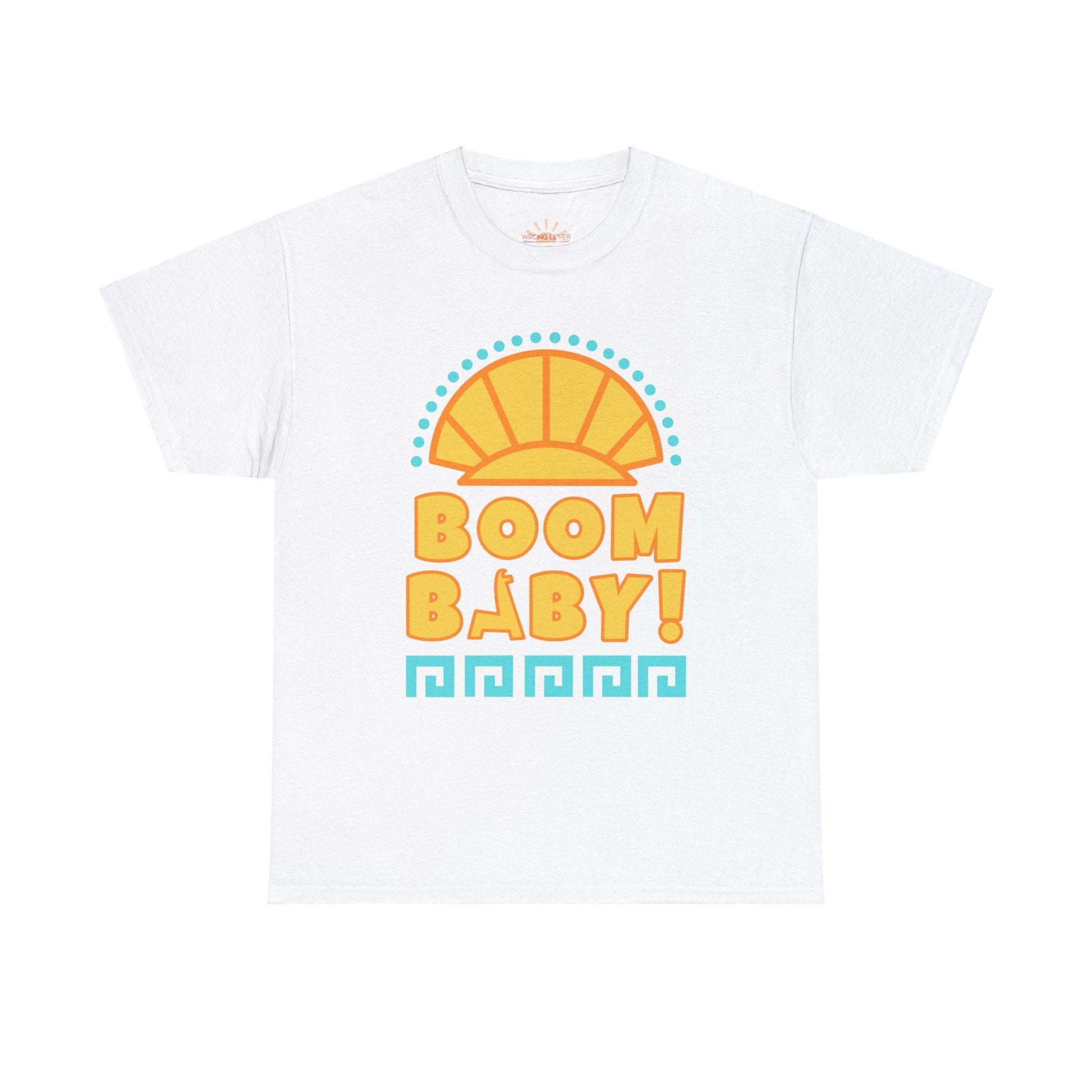 Boom Baby Llama Unisex Heavy Cotton Tee Crew neckDTGT-ShirtWrong Lever Clothing