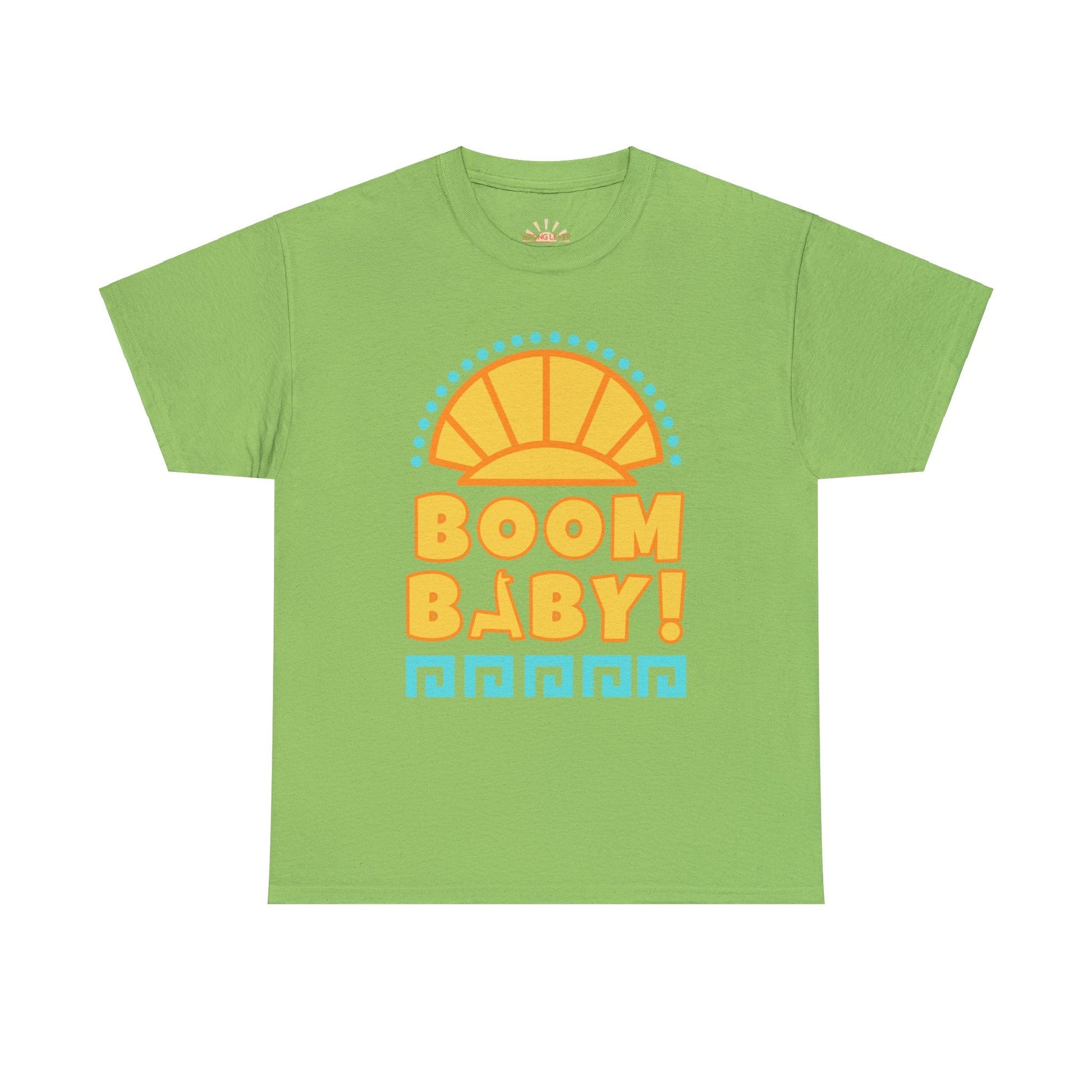 Boom Baby Llama Unisex Heavy Cotton Tee Crew neckDTGT-ShirtWrong Lever Clothing