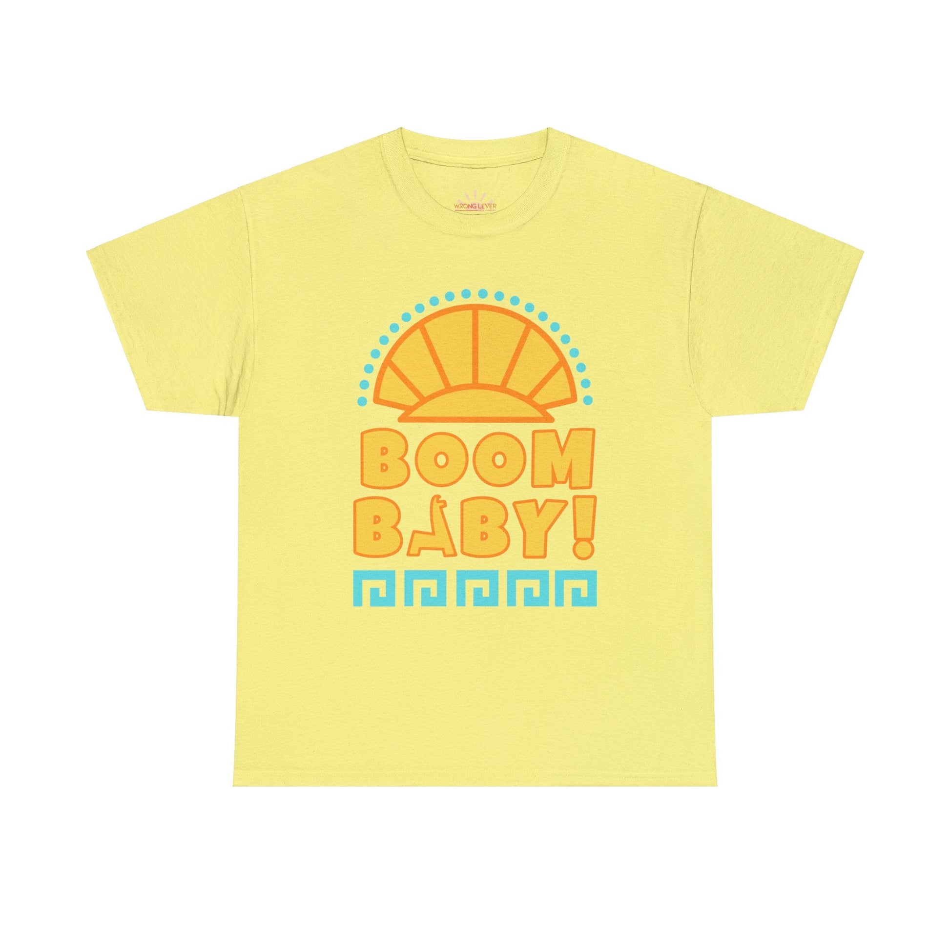 Boom Baby Llama Unisex Heavy Cotton Tee Crew neckDTGT-ShirtWrong Lever Clothing