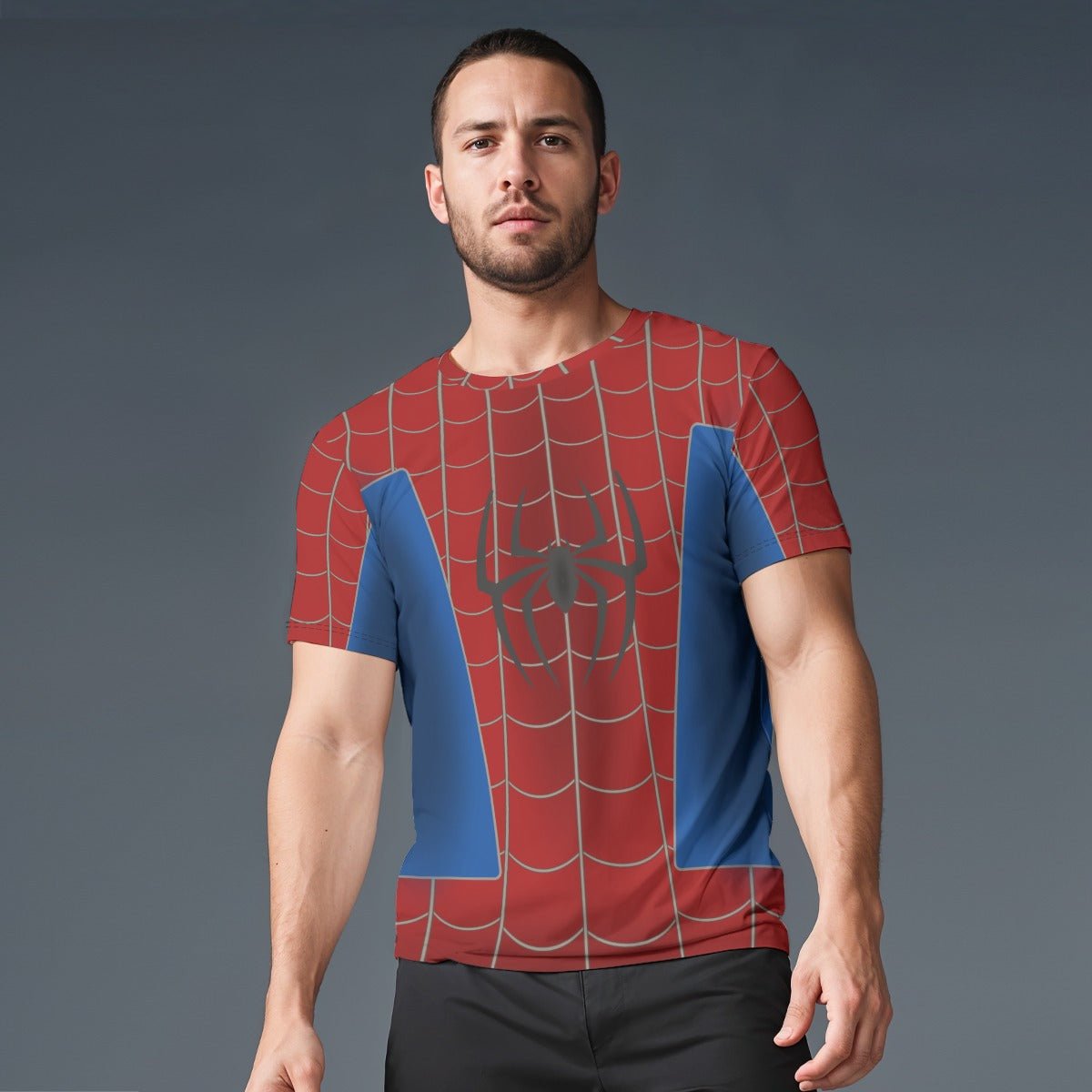 Brand New Day Hero Shirt | Red Blue Web Shirt | Comic Inspired Adult Park Shirt | Superhero Bounding cosplaydisney adultWrong Lever Clothing