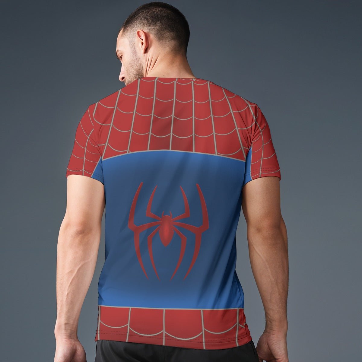Brand New Day Hero Shirt | Red Blue Web Shirt | Comic Inspired Adult Park Shirt | Superhero Bounding cosplaydisney adultWrong Lever Clothing
