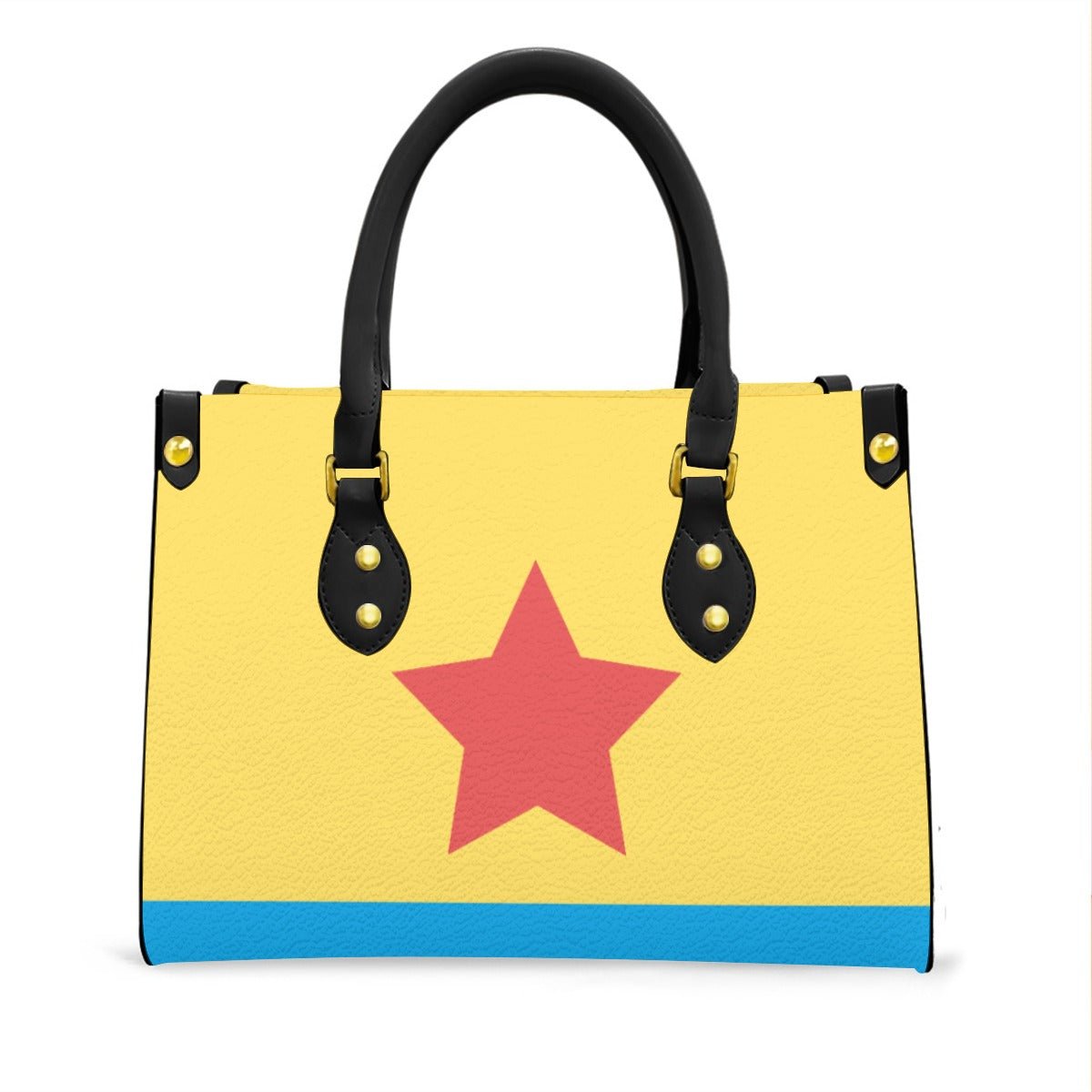 Cartoon Ball Women's Tote Bag With Black Handle Wrong Lever Clothing