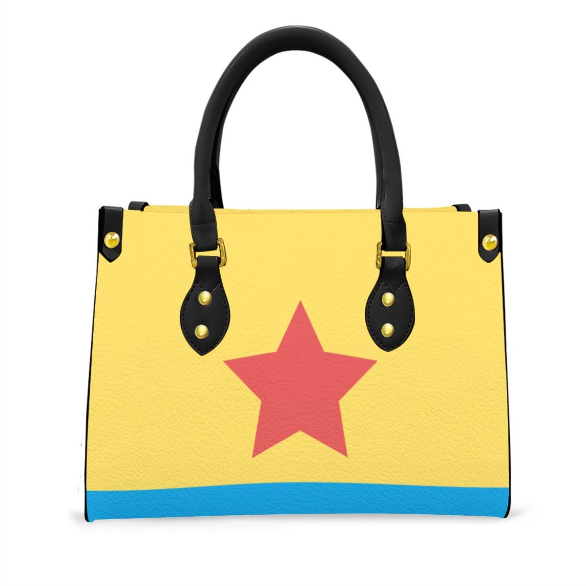 Cartoon Ball Women's Tote Bag With Black Handle Wrong Lever Clothing