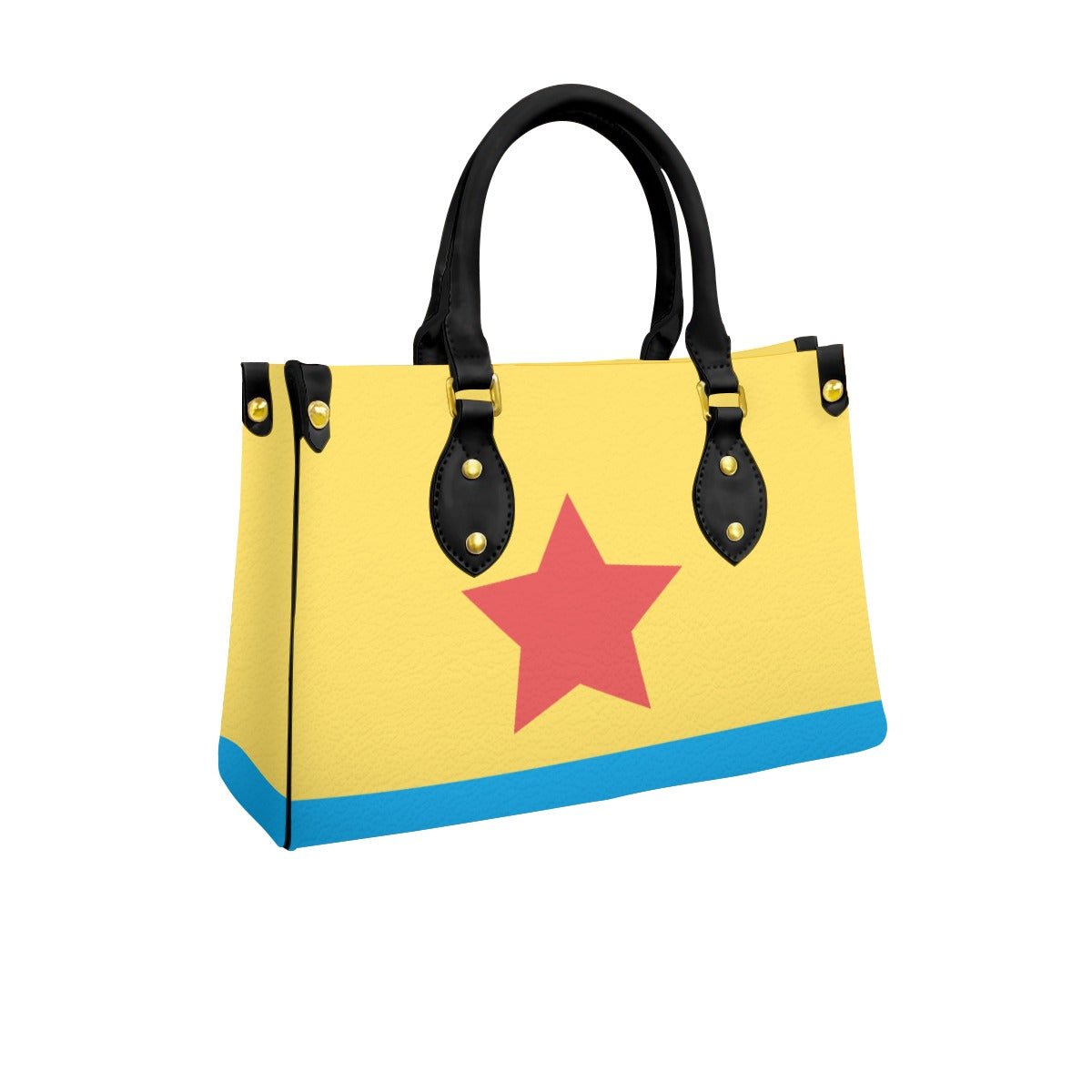 Cartoon Ball Women's Tote Bag With Black Handle Wrong Lever Clothing