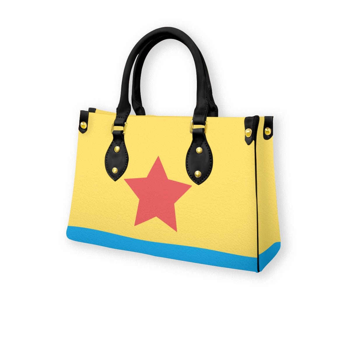 Cartoon Ball Women's Tote Bag With Black Handle Wrong Lever Clothing