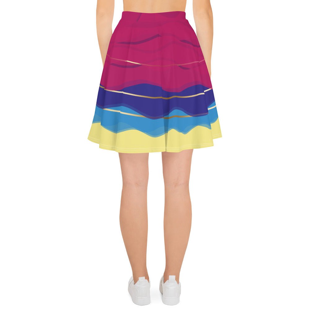 Celebrate Happy 70th Anniversary Skater Skirt boundingcasual cosplayWrong Lever Clothing