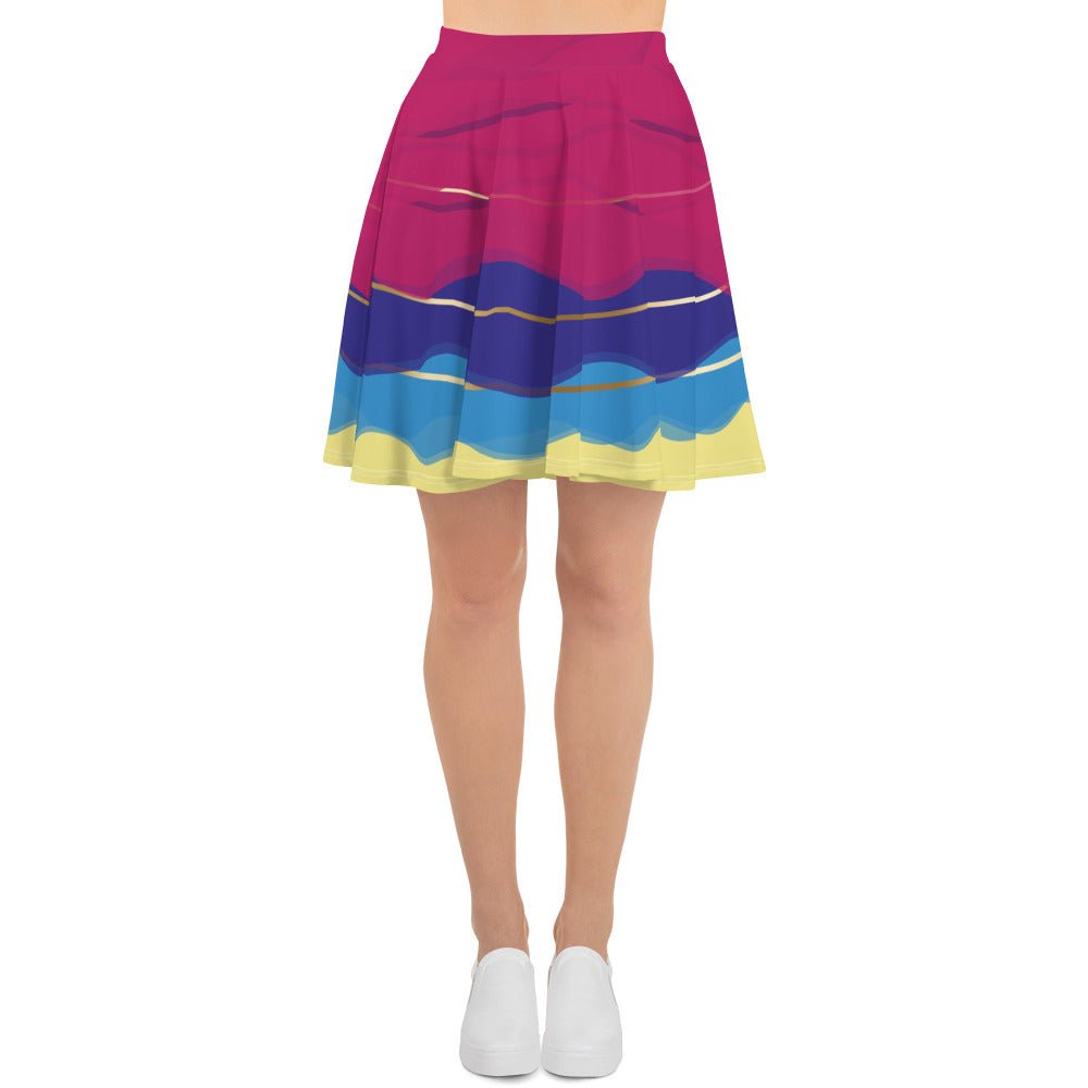 Celebrate Happy 70th Anniversary Skater Skirt boundingcasual cosplayWrong Lever Clothing