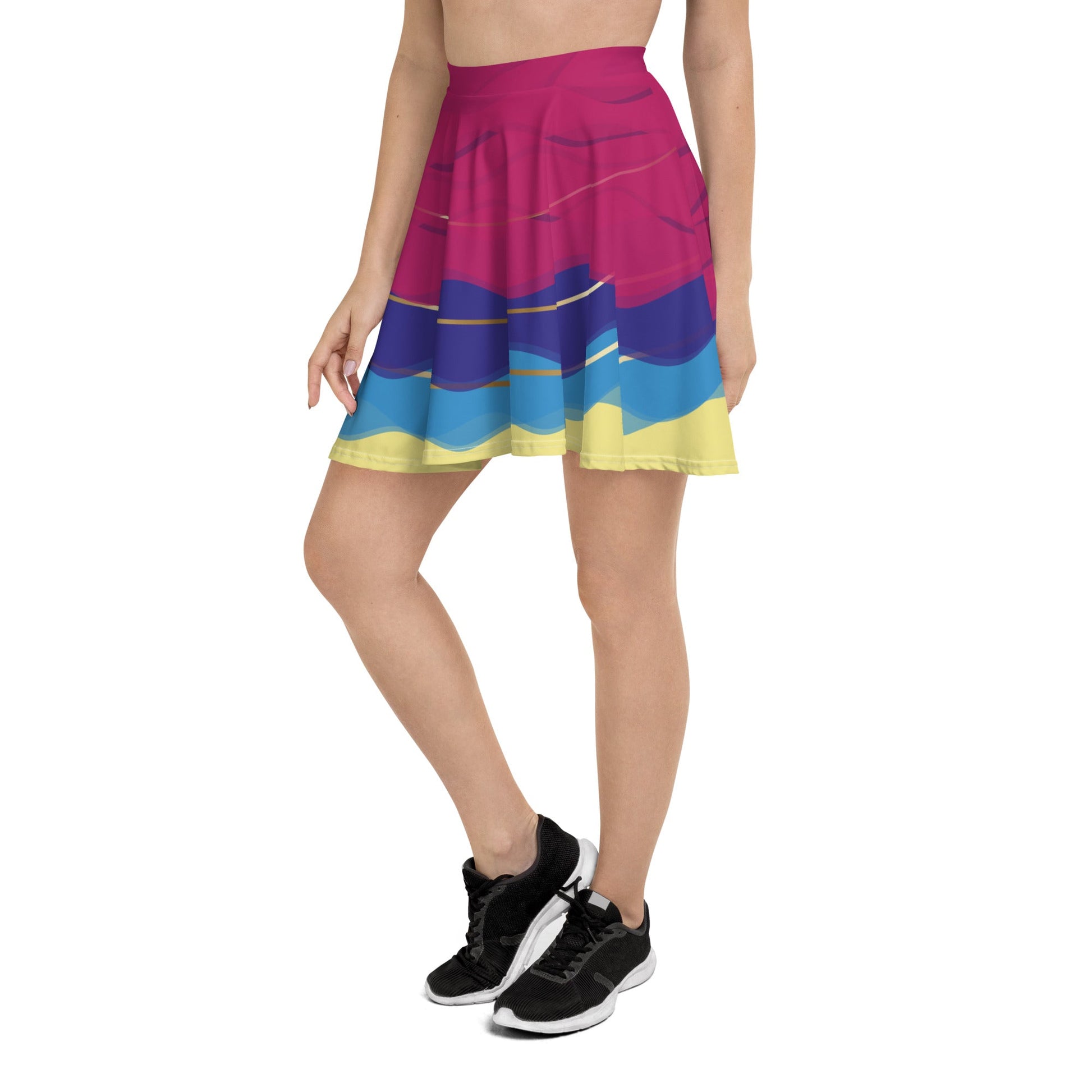 Celebrate Happy 70th Anniversary Skater Skirt boundingcasual cosplayWrong Lever Clothing