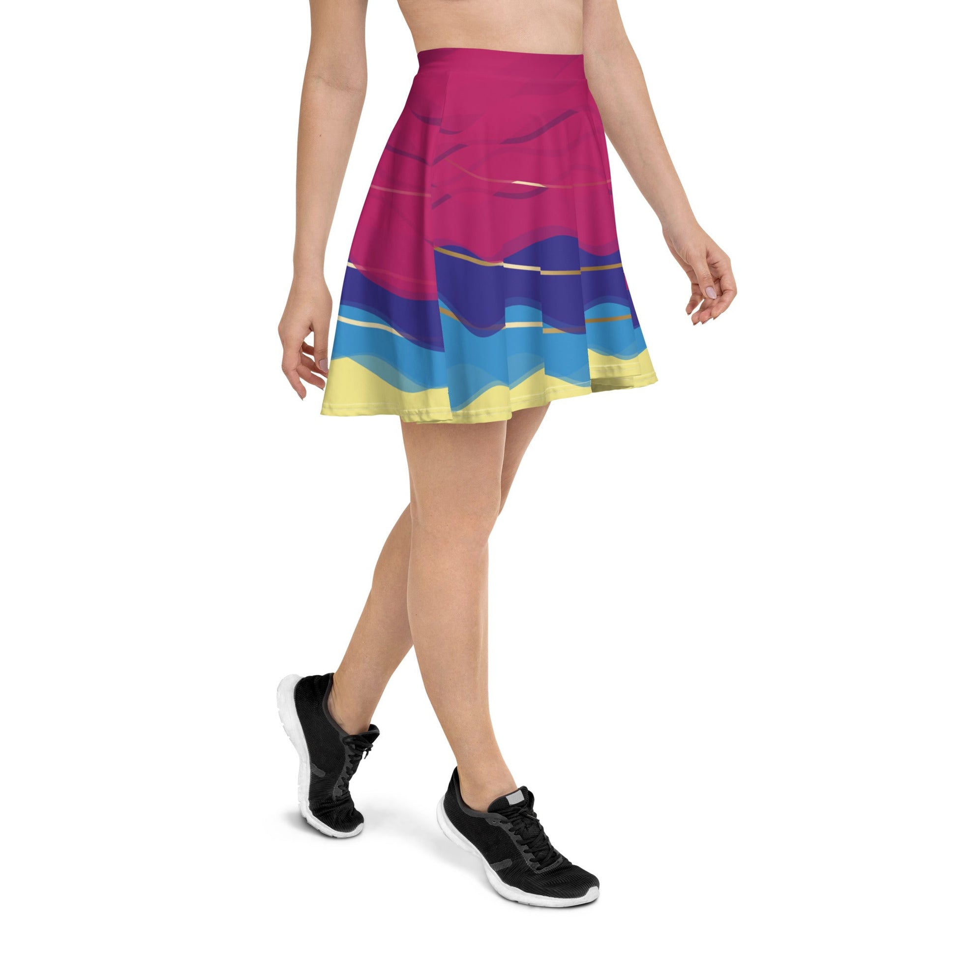 Celebrate Happy 70th Anniversary Skater Skirt boundingcasual cosplayWrong Lever Clothing