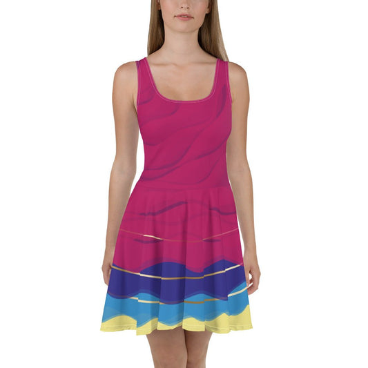 Celebrate Happy 70th Birthday Skater Dress boundingcasual cosplayWrong Lever Clothing