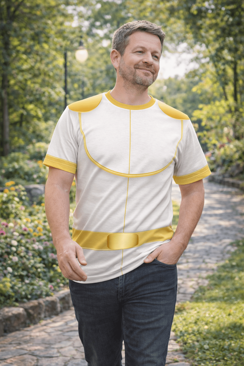 Charming Prince Unisex Tee - Bounding, Running Costume, Cosplay All Over PrintAOP ClothingAdult T-ShirtWrong Lever Clothing