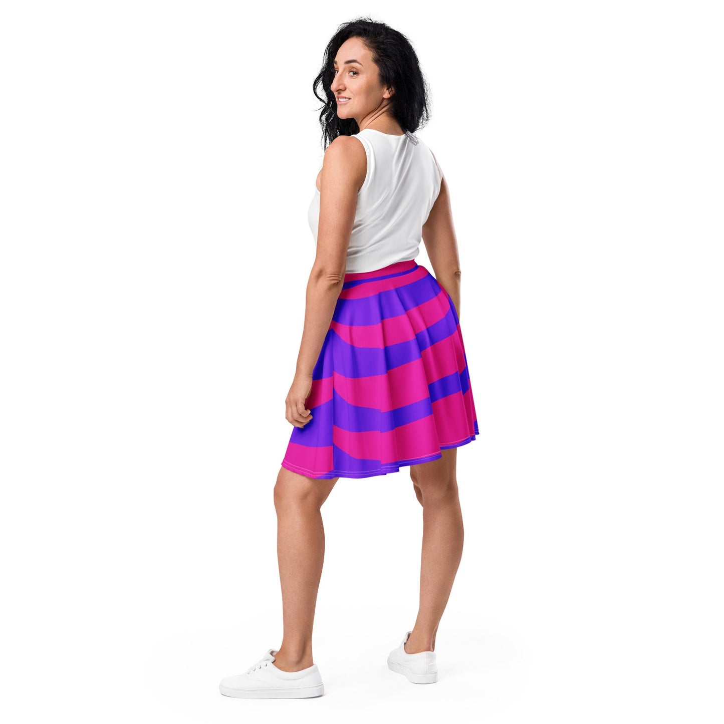 Cheshire Cat Skater Skirt alice in wonderlandcheshireWrong Lever Clothing